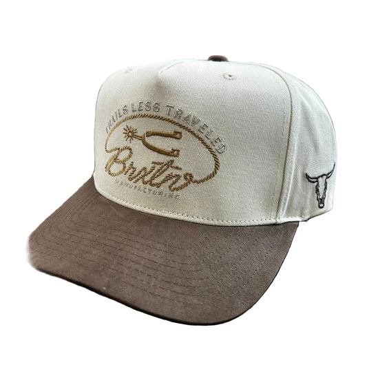 TRAILS SNAPBACK - OFF WHITE/WALNUT BROWN