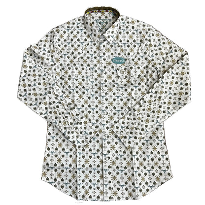 Longhorn Medallion Western Shirt