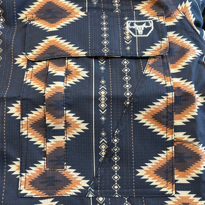 Diamond Tribal Print Performance S/S