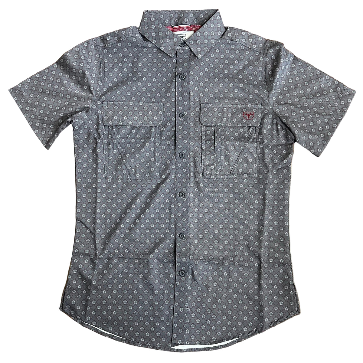 Western Aztec Performance S/S - Grey
