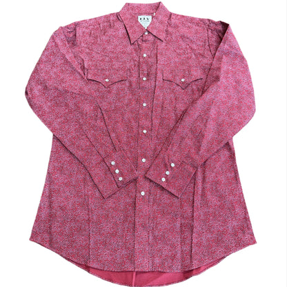 Paisley Print Western Snap L/S