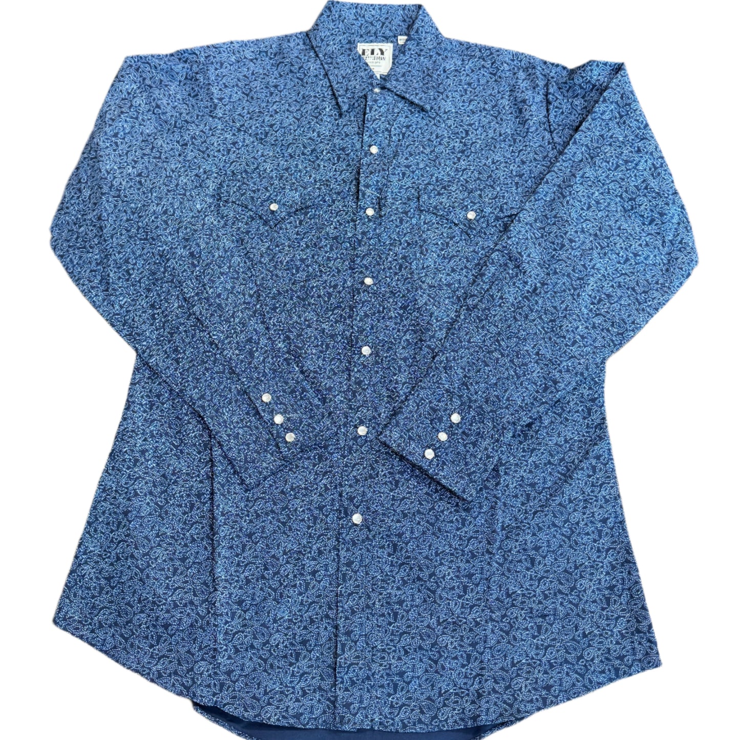 Paisley Print Western Snap L/S