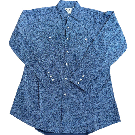 Paisley Print Western Snap L/S