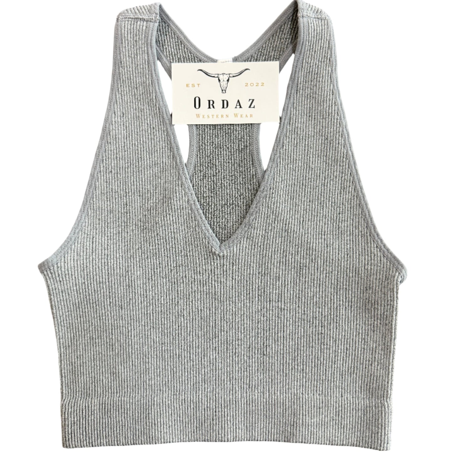 Ribbed Racerback Tank Top