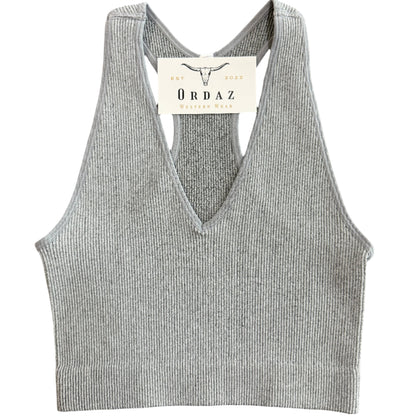 Ribbed Racerback Tank Top