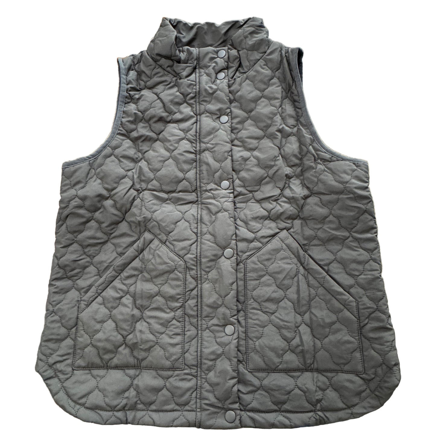 Quilted Puffer Vest - Black