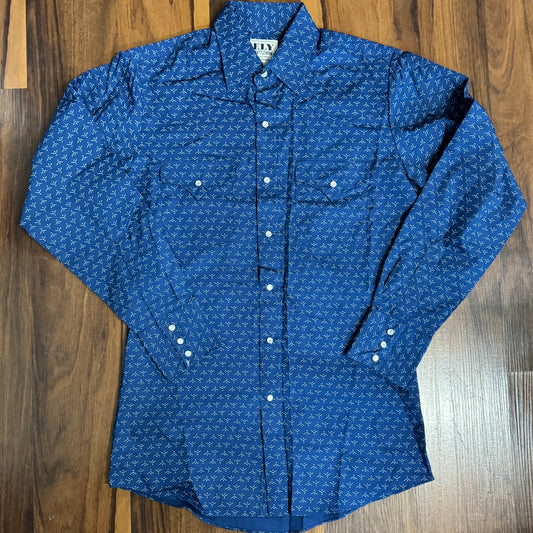 L/S Navy Geo