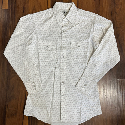 L/S White Geo