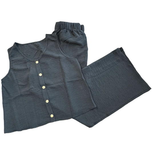 Vest & Wide Leg Pants Set