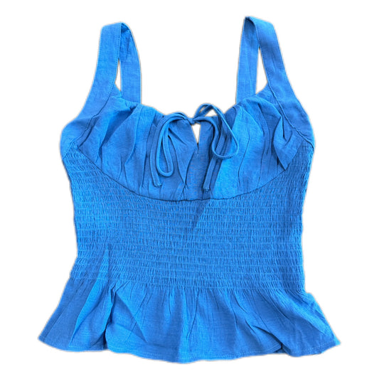 Cobalt Front Tie Top