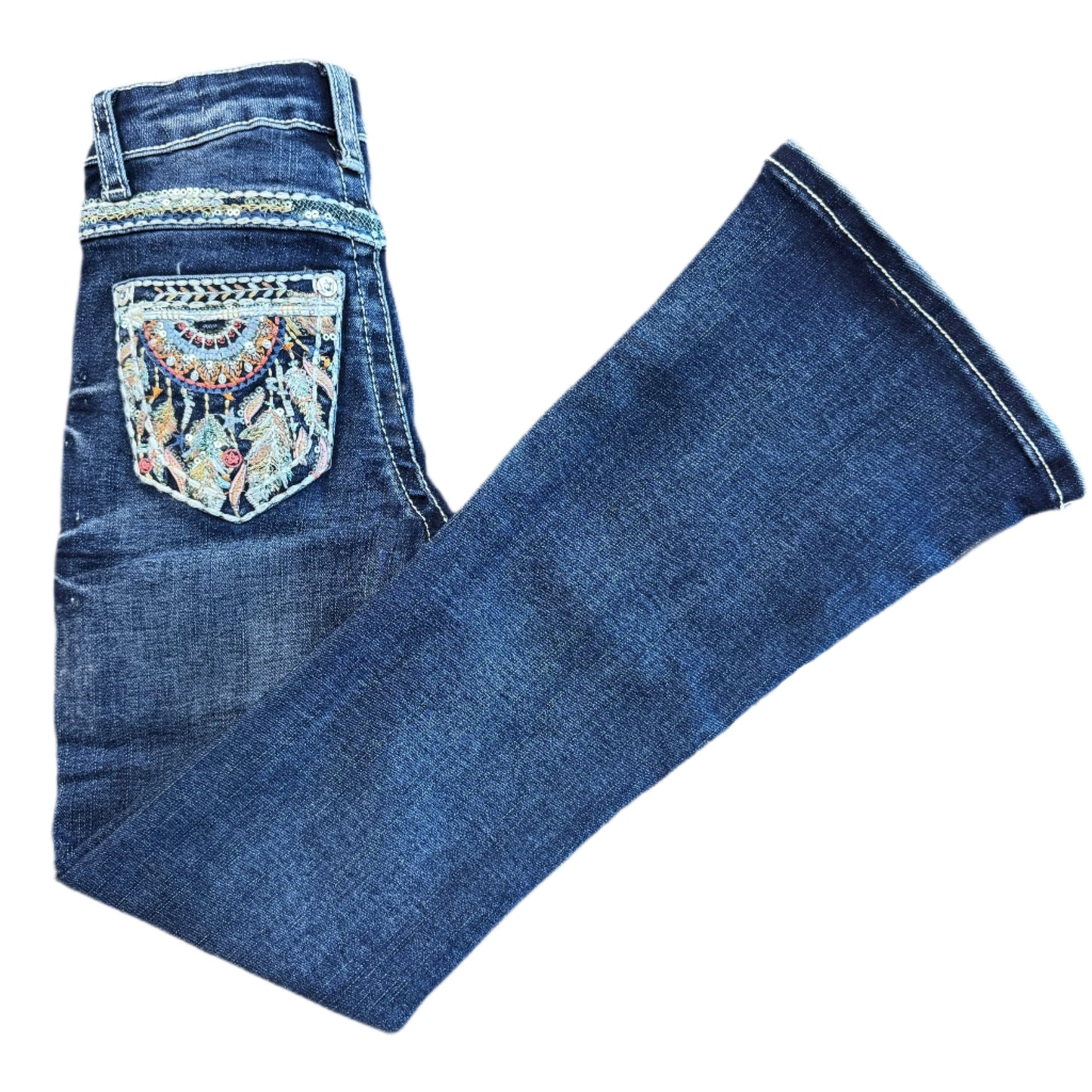 Embroidered Bootcut Jeans