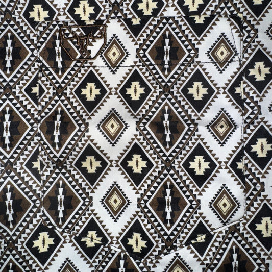 Brown/White Geo L/S