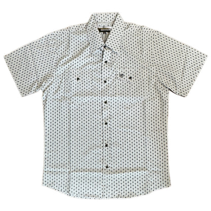 Geometric Print S/S - White
