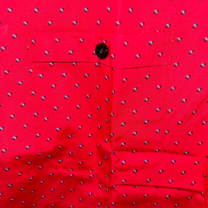 Red Button Down