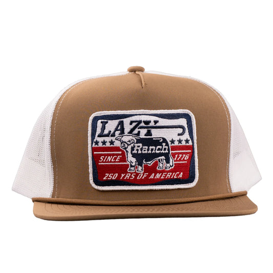 Brown & White Liberty Rope Trucker