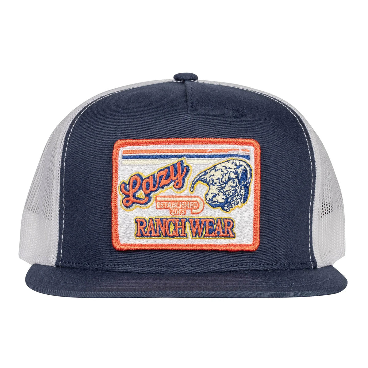 Navy & White 4" Retro Ranchwear