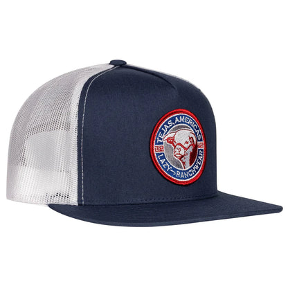 Navy & White Tejas Patch Hat