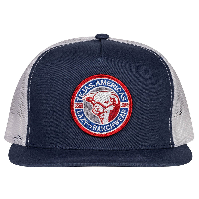 Navy & White Tejas Patch Hat