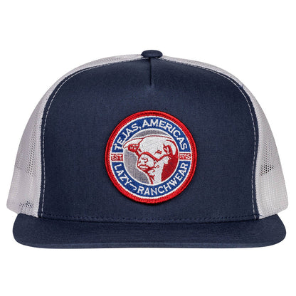 Navy & White Tejas Patch Hat