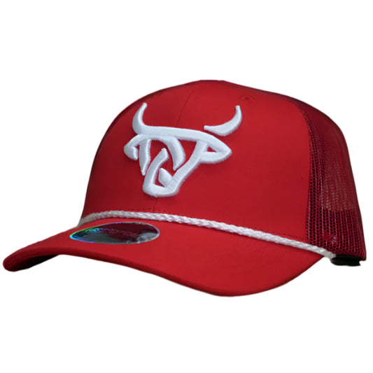 Rope Hat Red - Curved