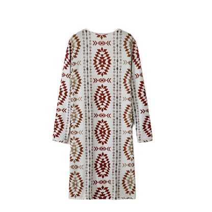 Western Cardigan - Brown