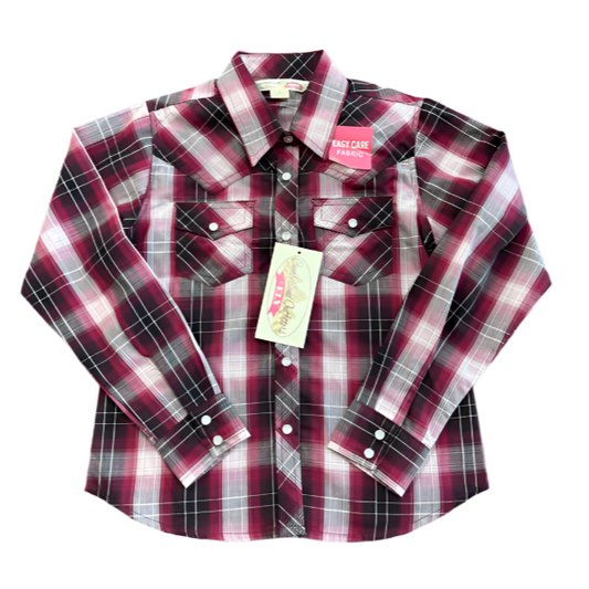 Girl's Plaid L/S