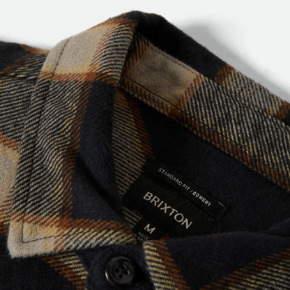Bowery Heavyweight Flannel - BLK/CRM