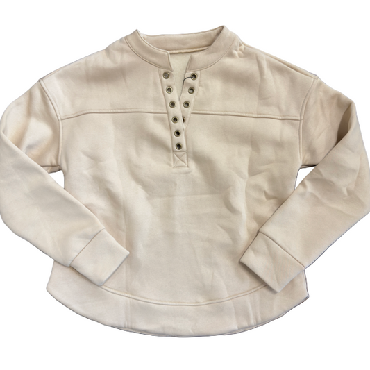 French Beige Pullover Sweater