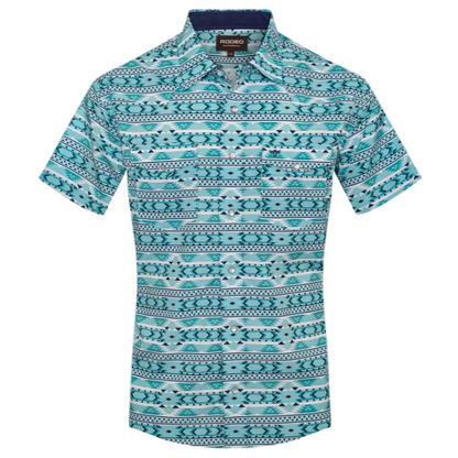 Turquoise Aztec Pearl Snap