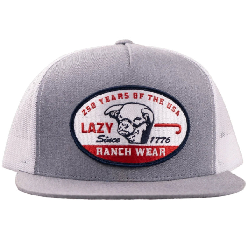 Grey & White 1776 Hat