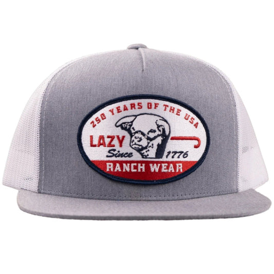 Grey & White 1776 Hat