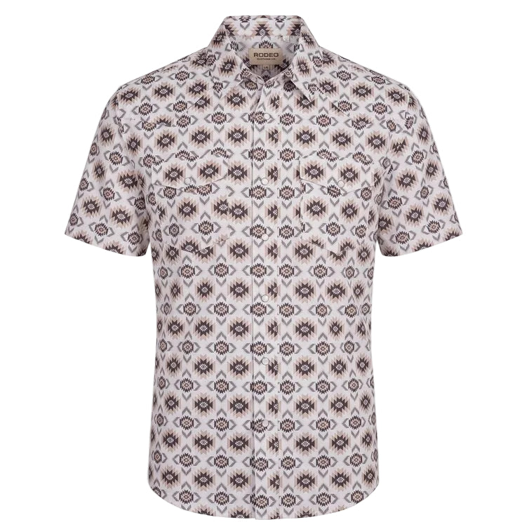 White/Brown Aztec Snap