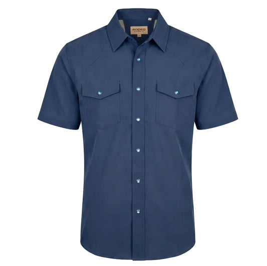 Solid Navy S/S Snap