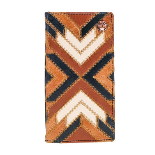 "Montezuma" "Rodeo Hooey Wallet" Brown/Black w/Patchwork