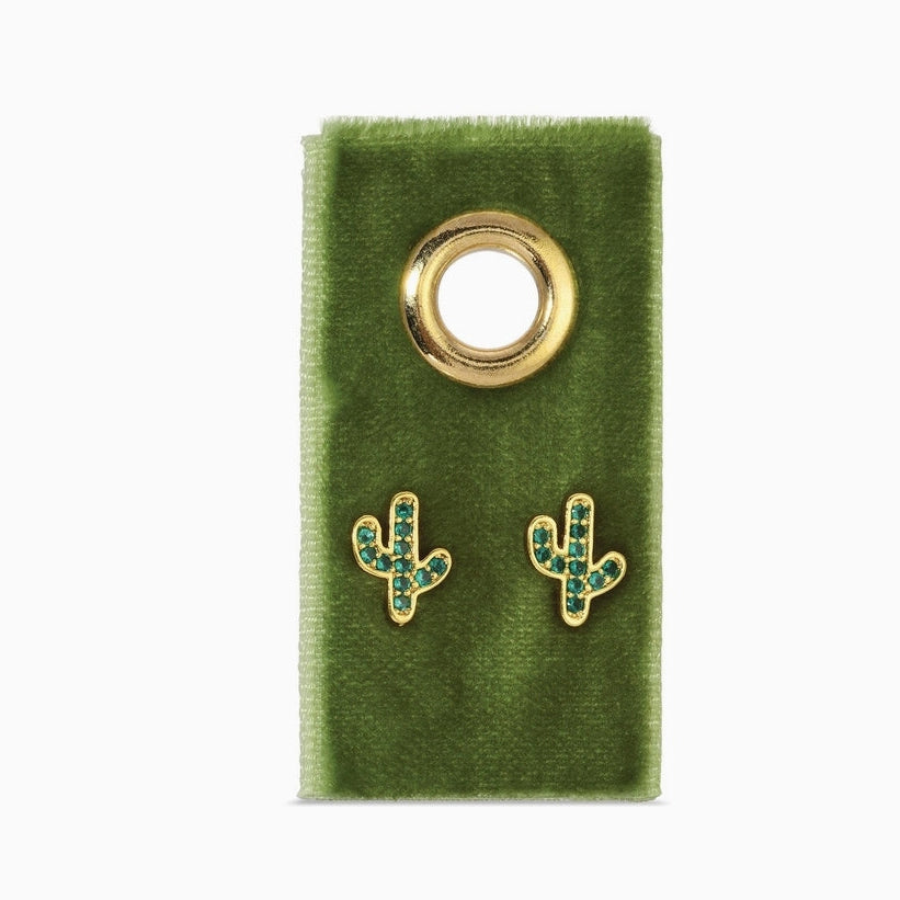 Green Pavé Cactus