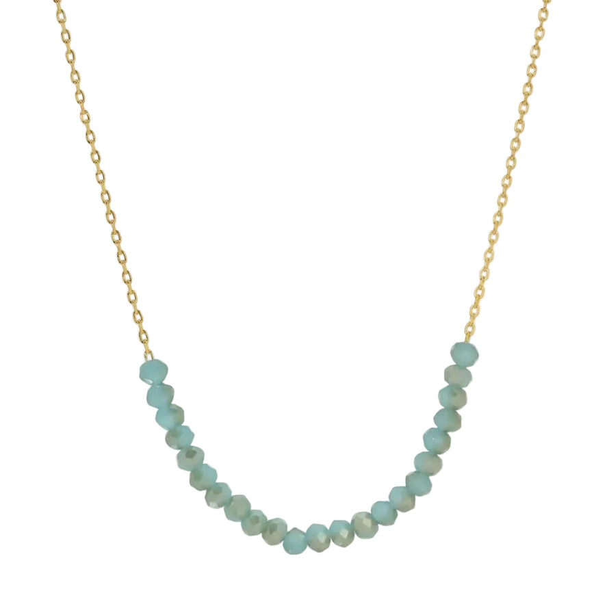 Delicate Crystal Accented Necklace