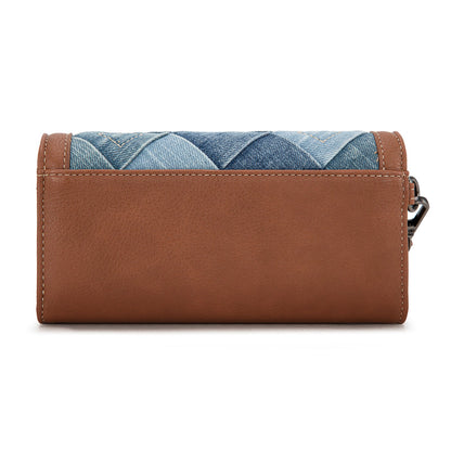 Denim Woven Wallet - Jean