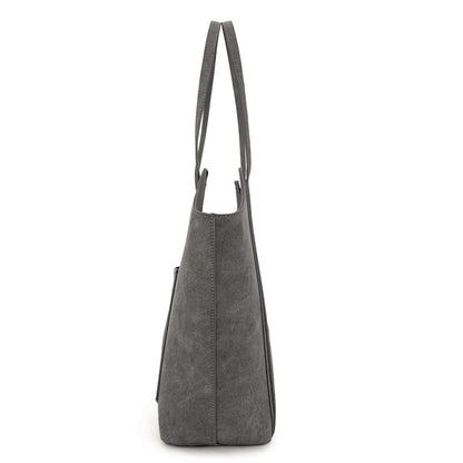 Aztec Embroidered Tote - Black