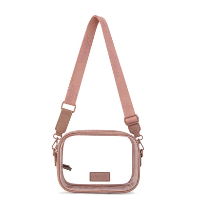 Clear Crossbody Bag - Dark Pink