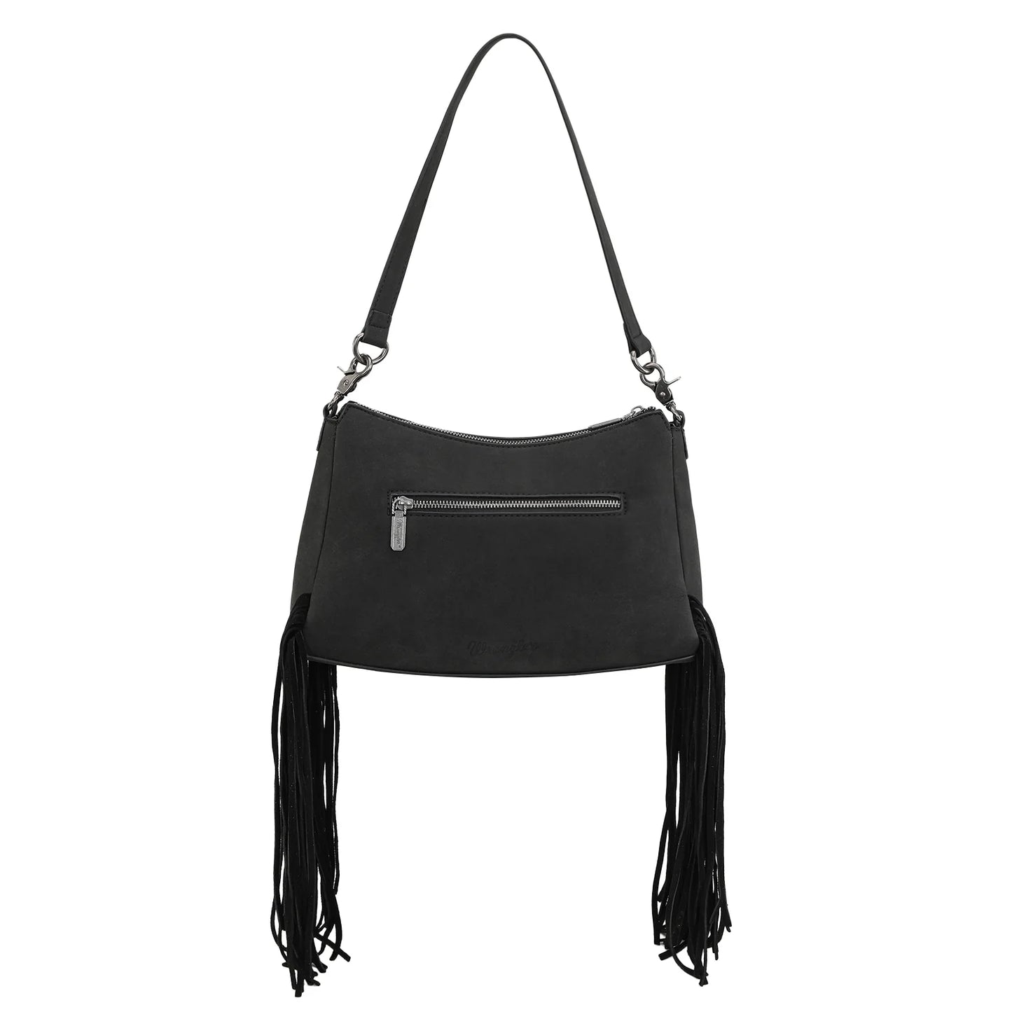 Fringe Buckle Bag - Black