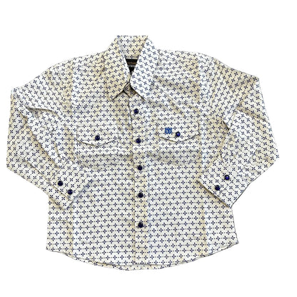 Blue/Cream Pattern L/S