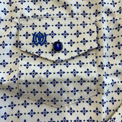 Blue/Cream Pattern L/S